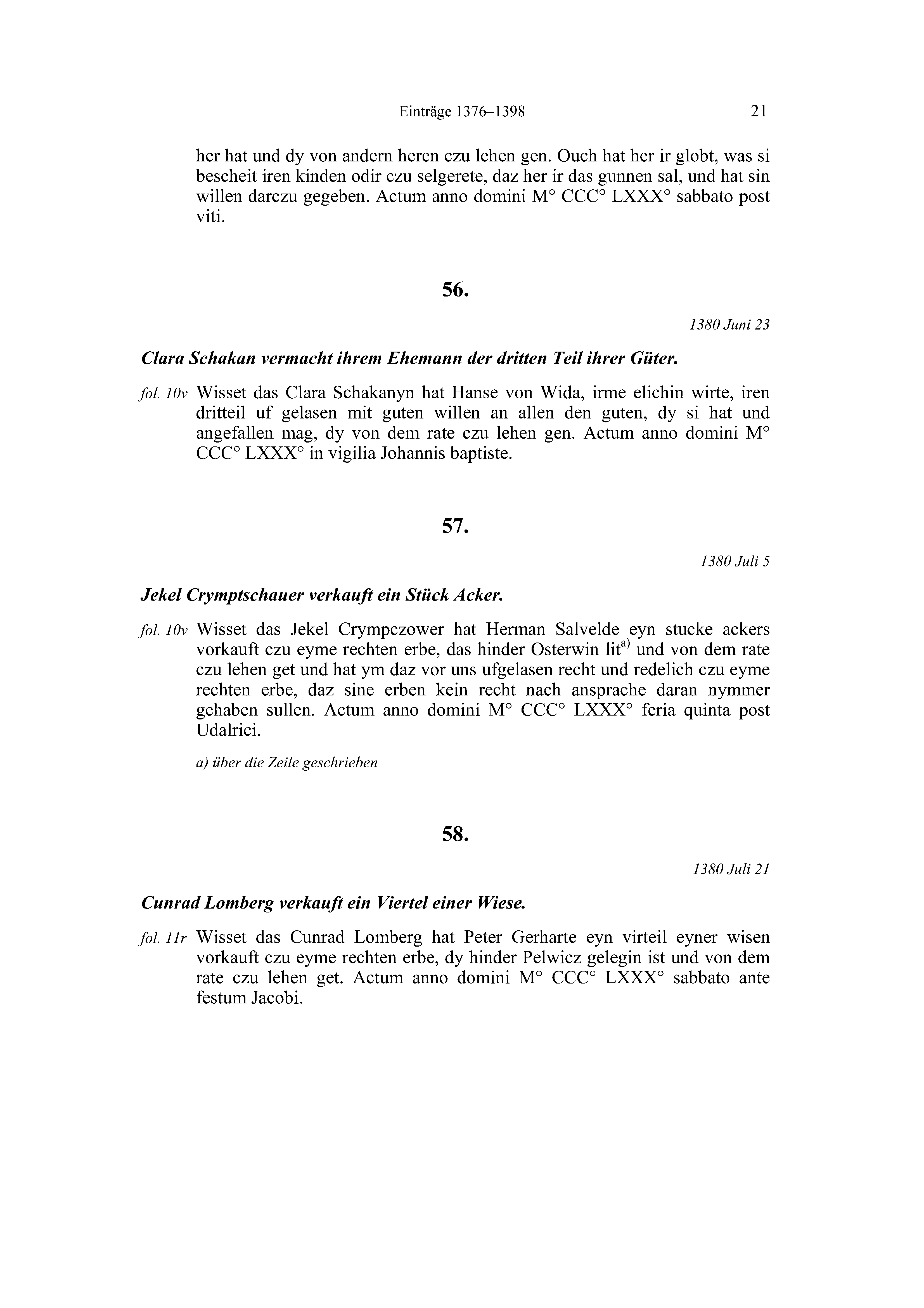 Historische Urkunde Seite 21 aus Band cds2_20