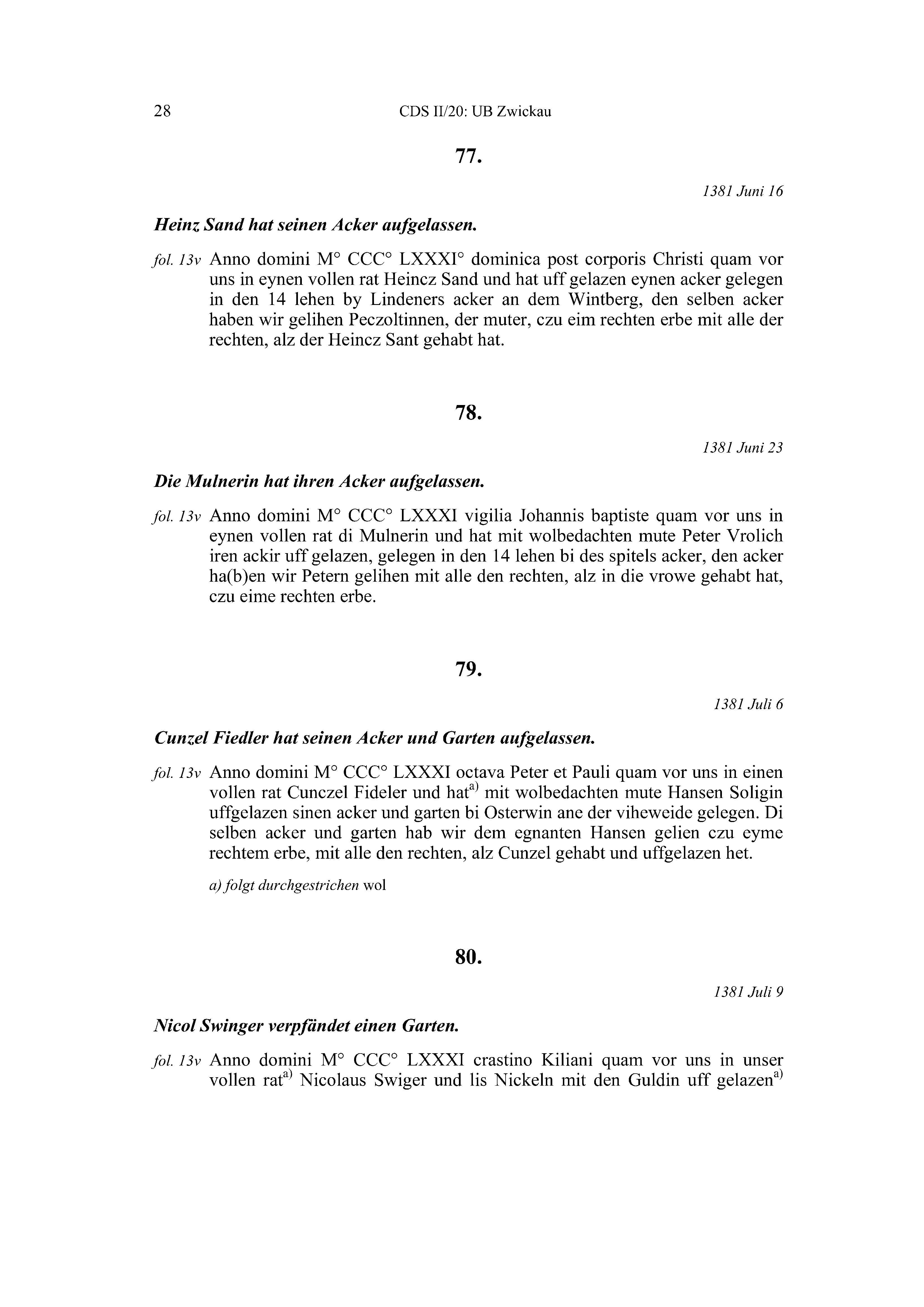 Historische Urkunde Seite 28 aus Band cds2_20