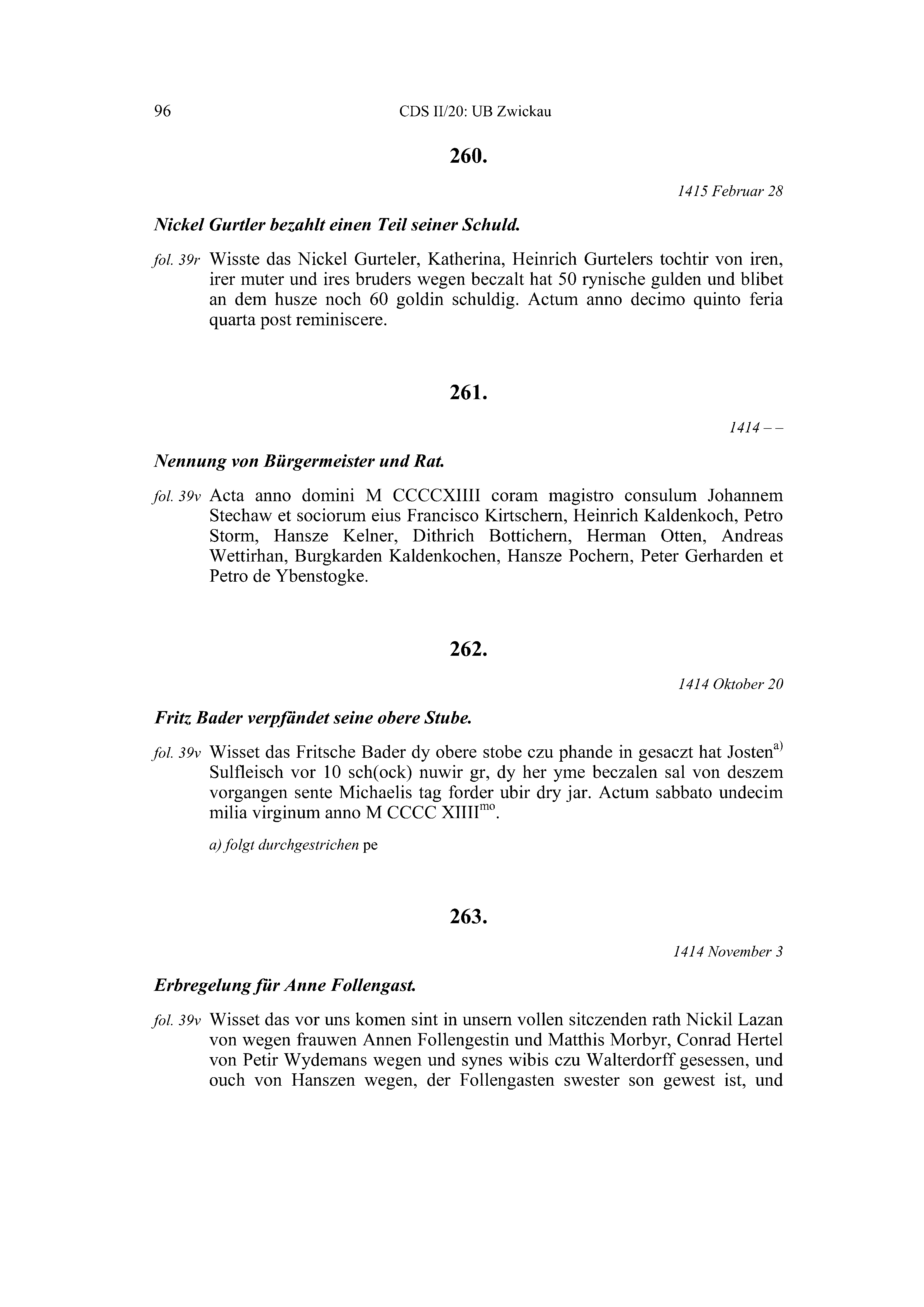 Historische Urkunde Seite 96 aus Band cds2_20