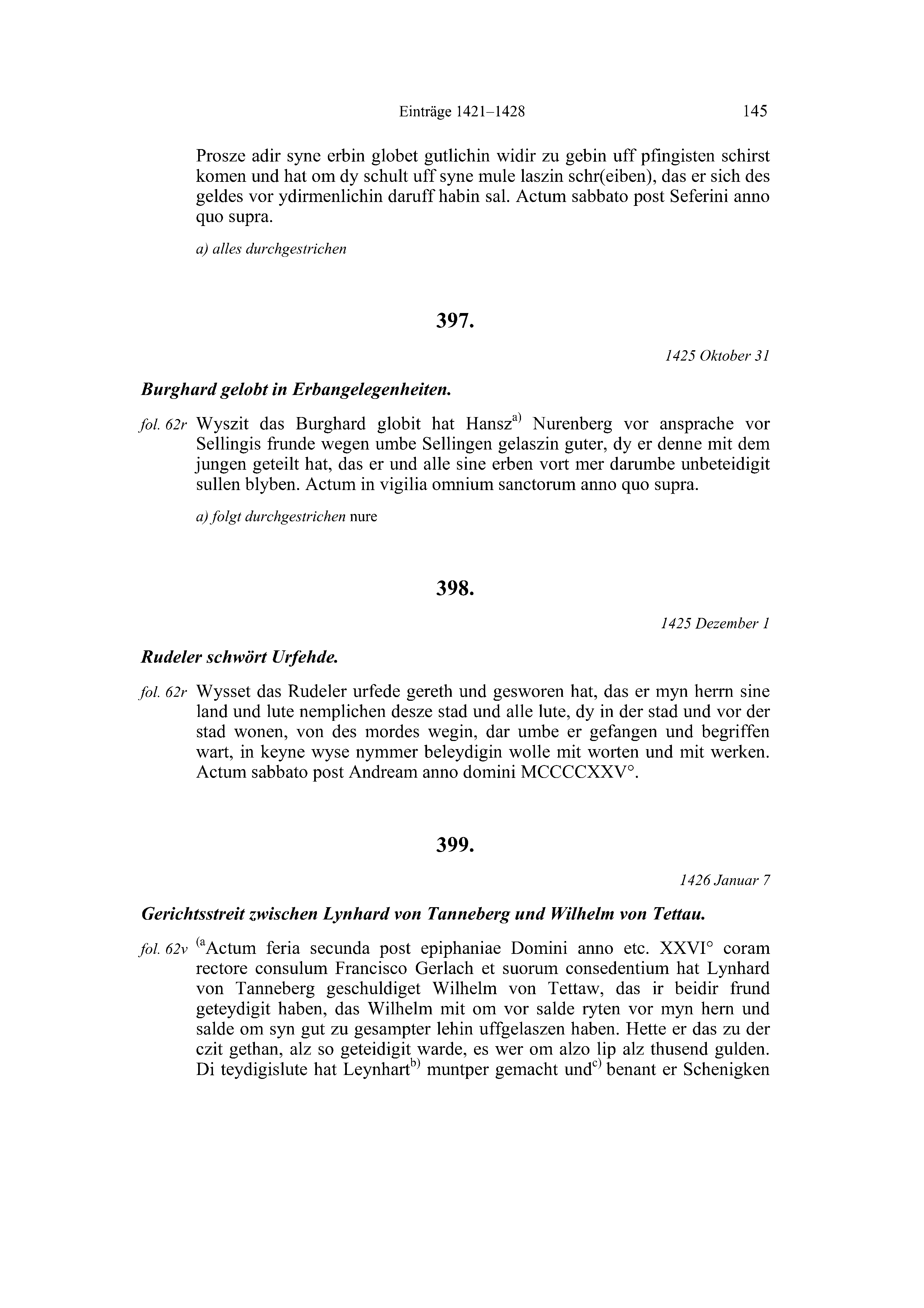 Historische Urkunde Seite 145 aus Band cds2_20