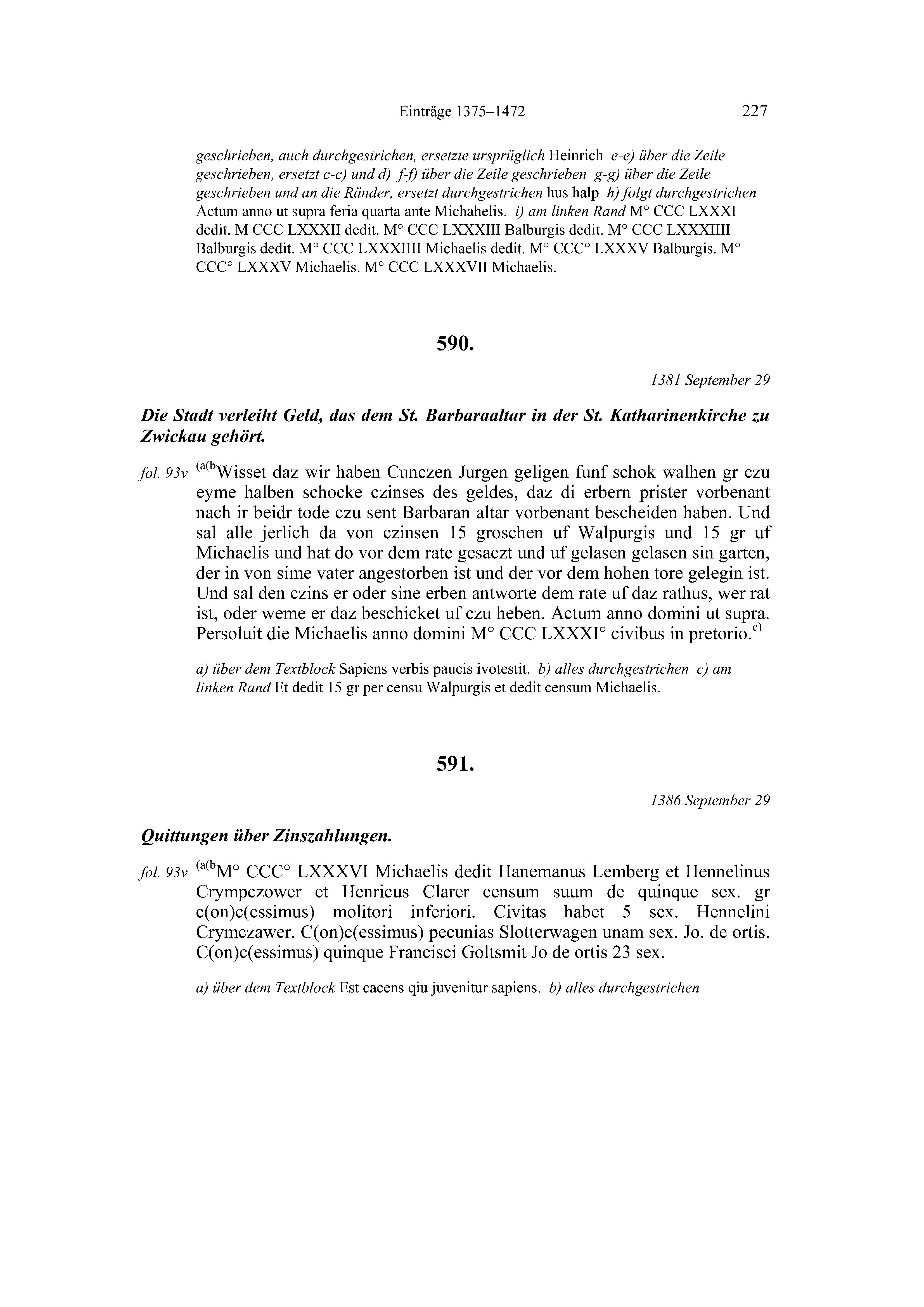 Historische Urkunde Seite 227 aus Band cds2_20