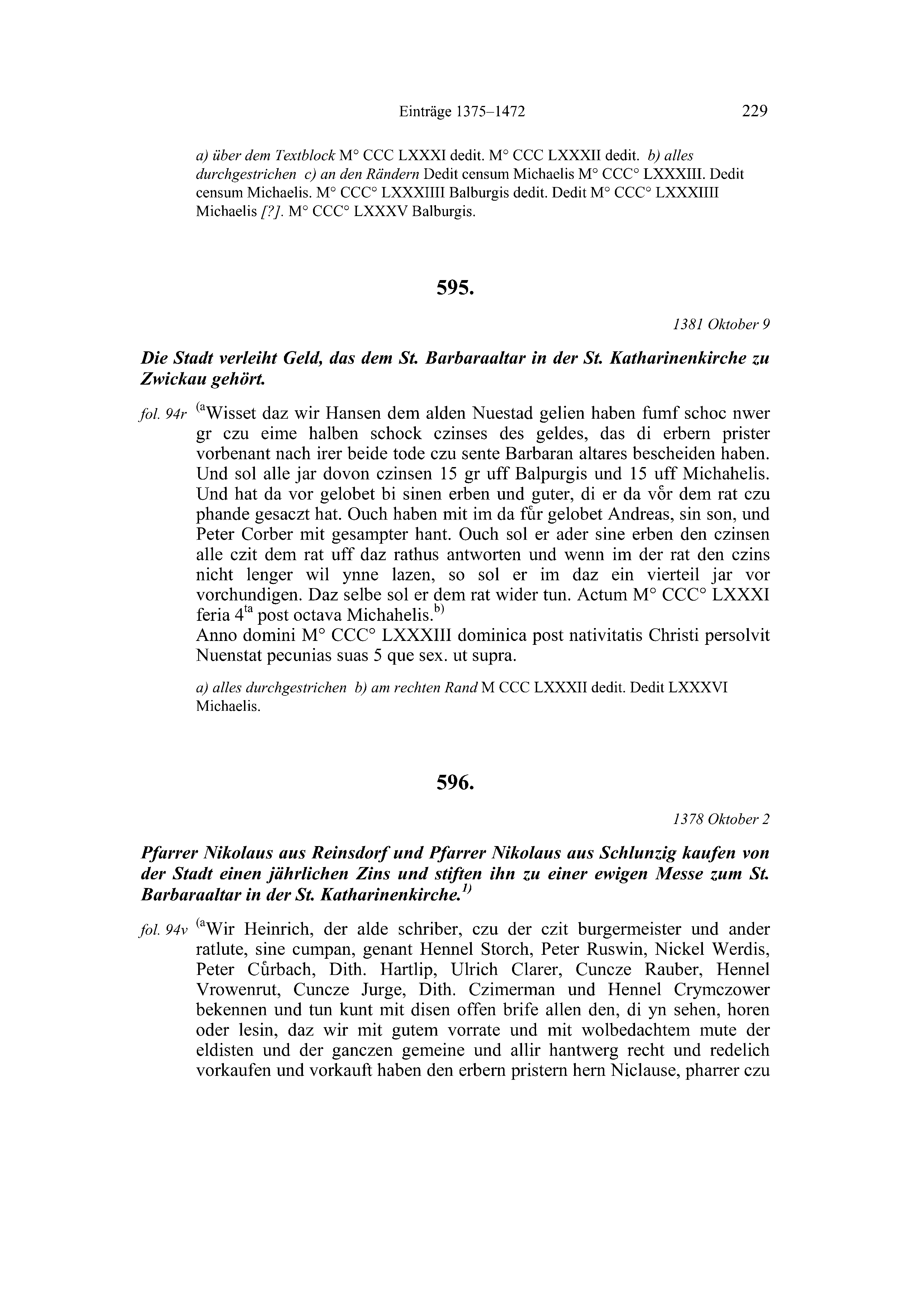 Historische Urkunde Seite 229 aus Band cds2_20