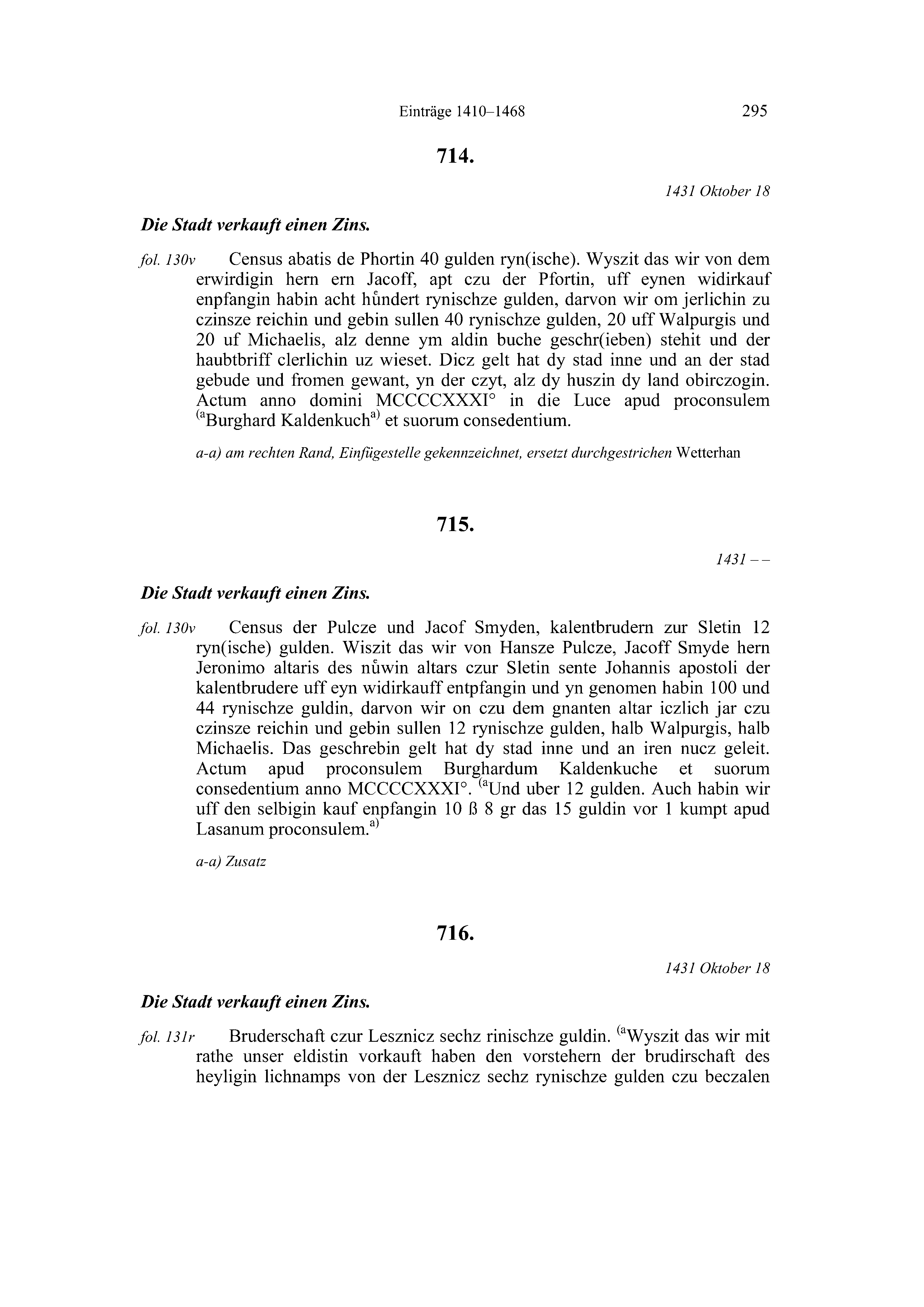 Historische Urkunde Seite 295 aus Band cds2_20