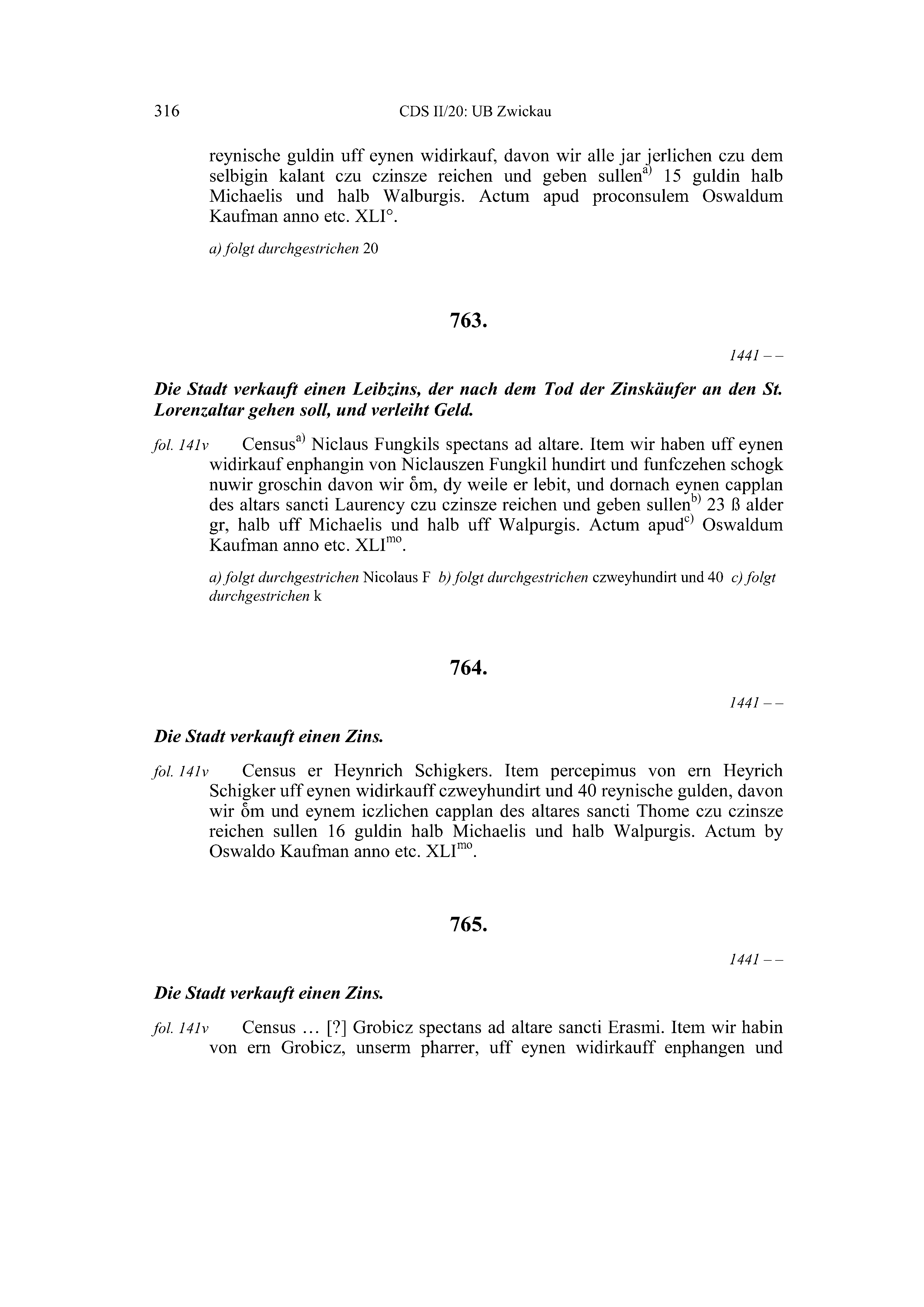 Historische Urkunde Seite 316 aus Band cds2_20