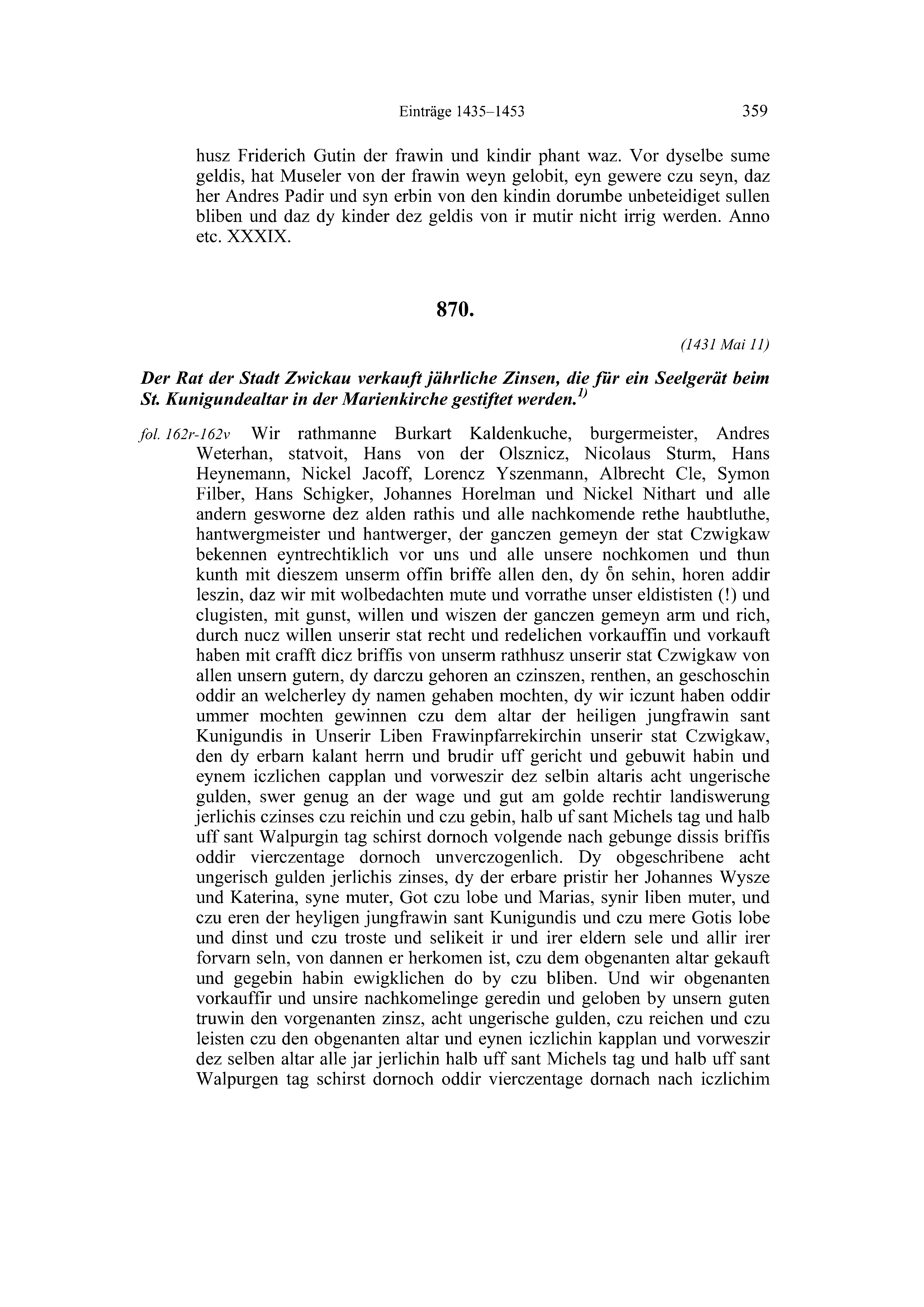 Historische Urkunde Seite 359 aus Band cds2_20