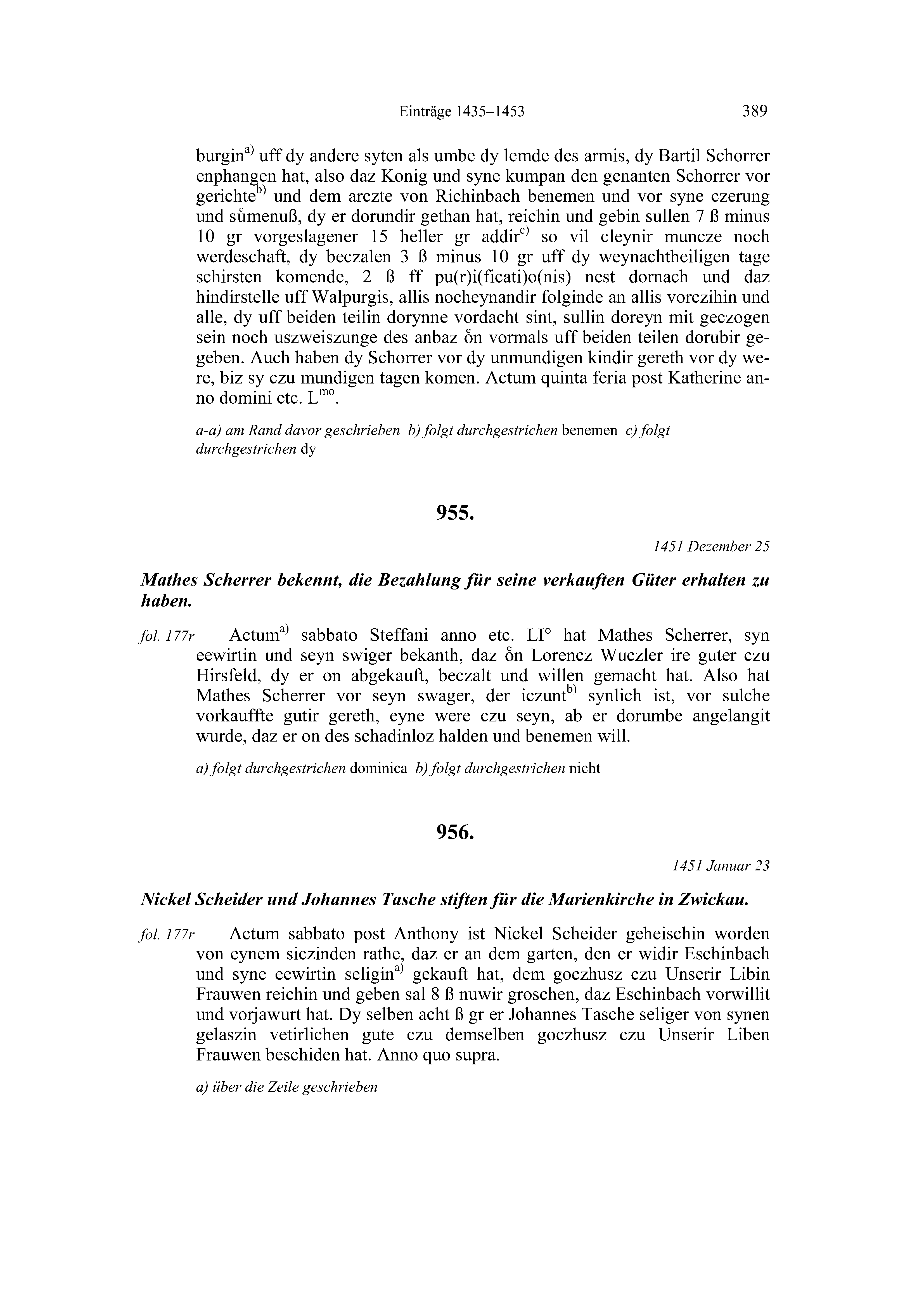 Historische Urkunde Seite 389 aus Band cds2_20