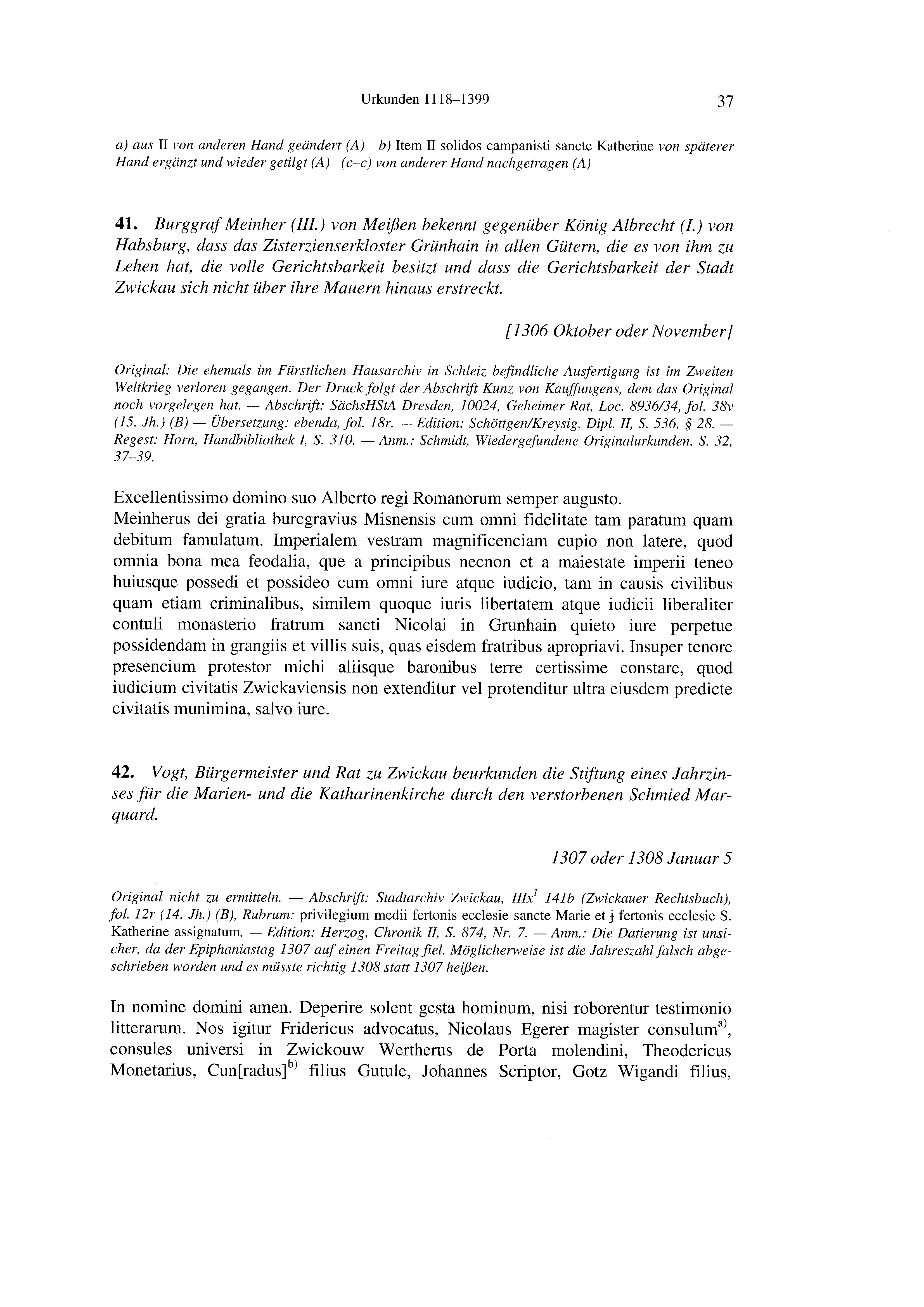 Historische Urkunde Seite 37 aus Band cds2_21