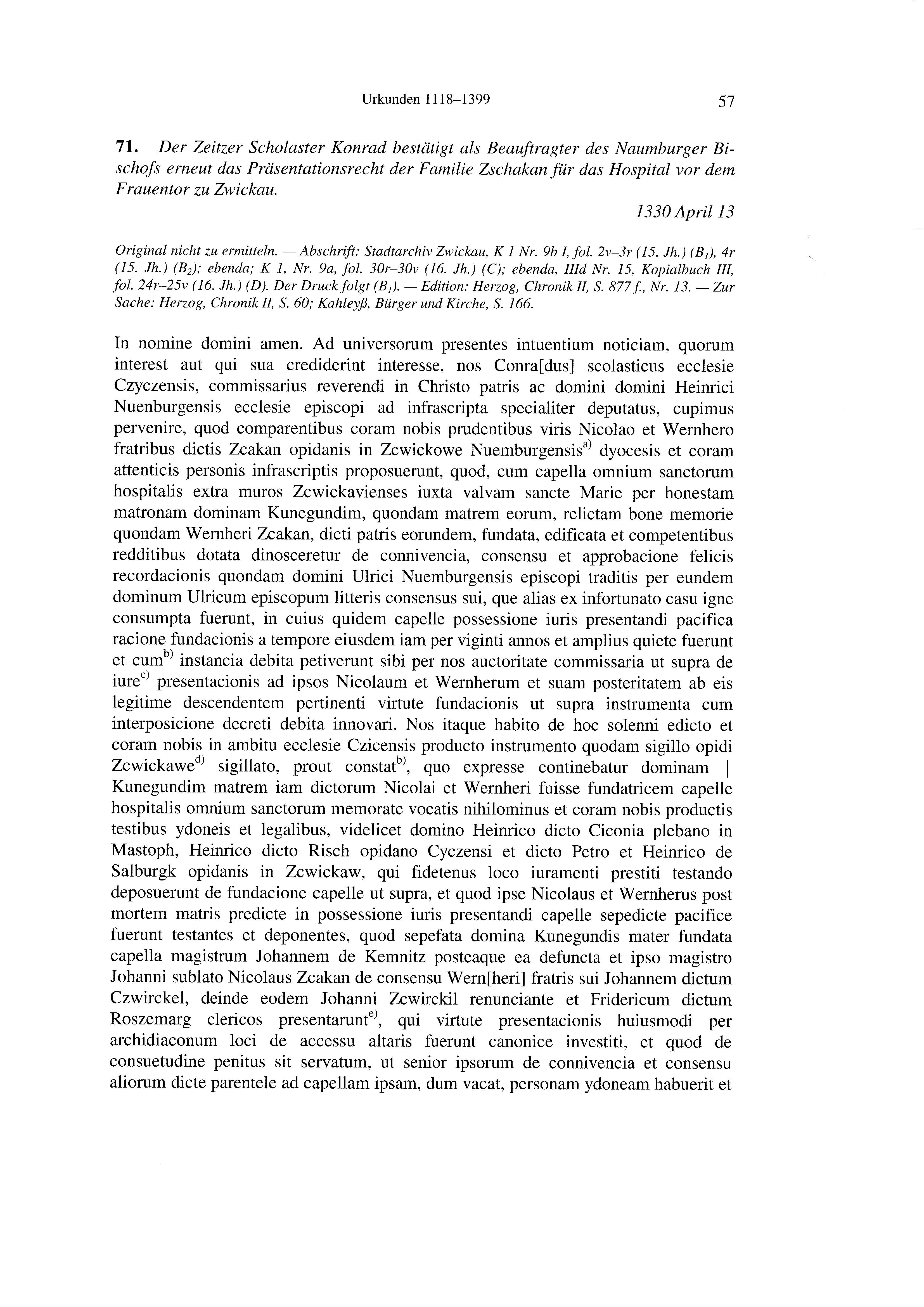 Historische Urkunde Seite 57 aus Band cds2_21