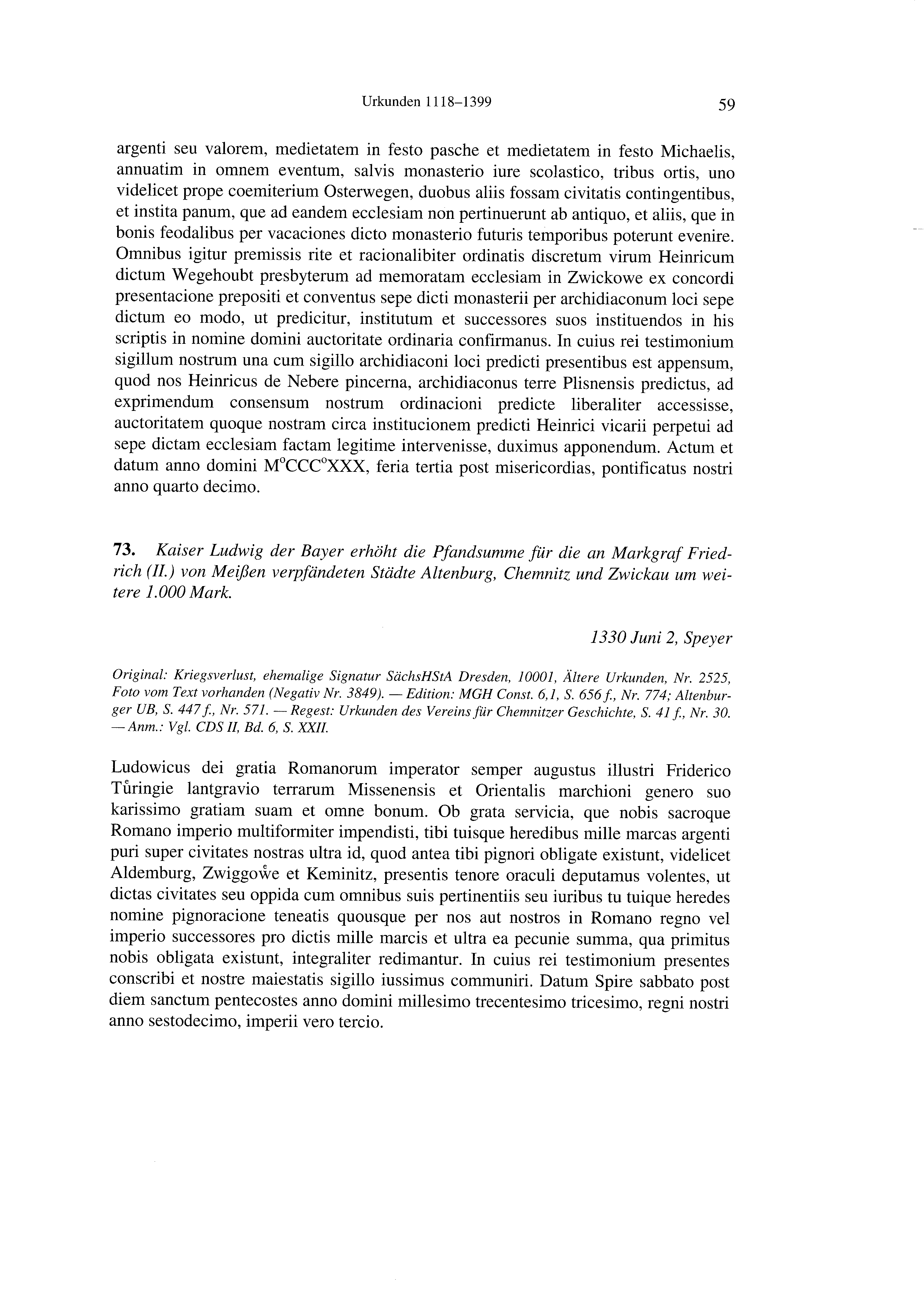 Historische Urkunde Seite 59 aus Band cds2_21