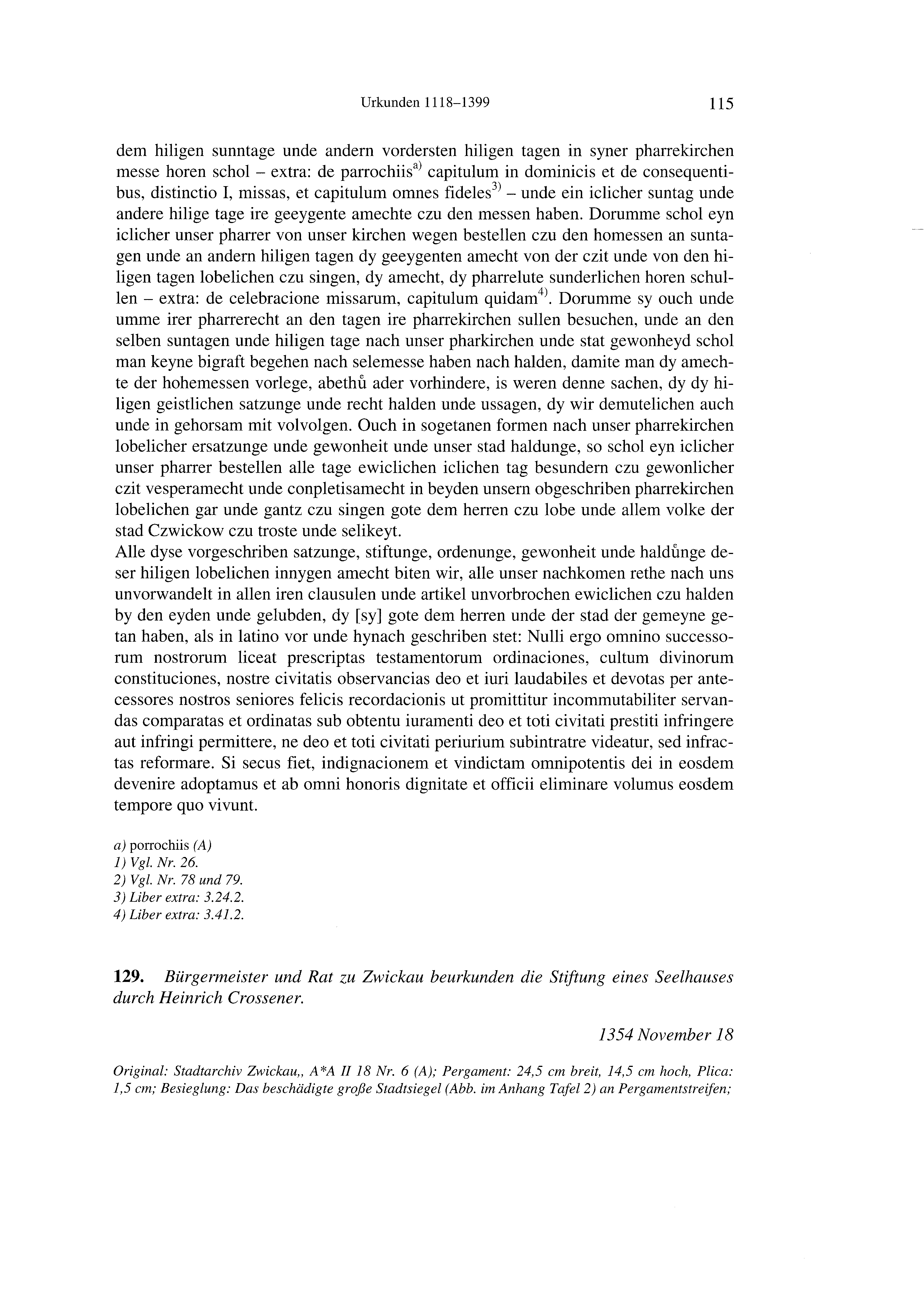 Historische Urkunde Seite 115 aus Band cds2_21