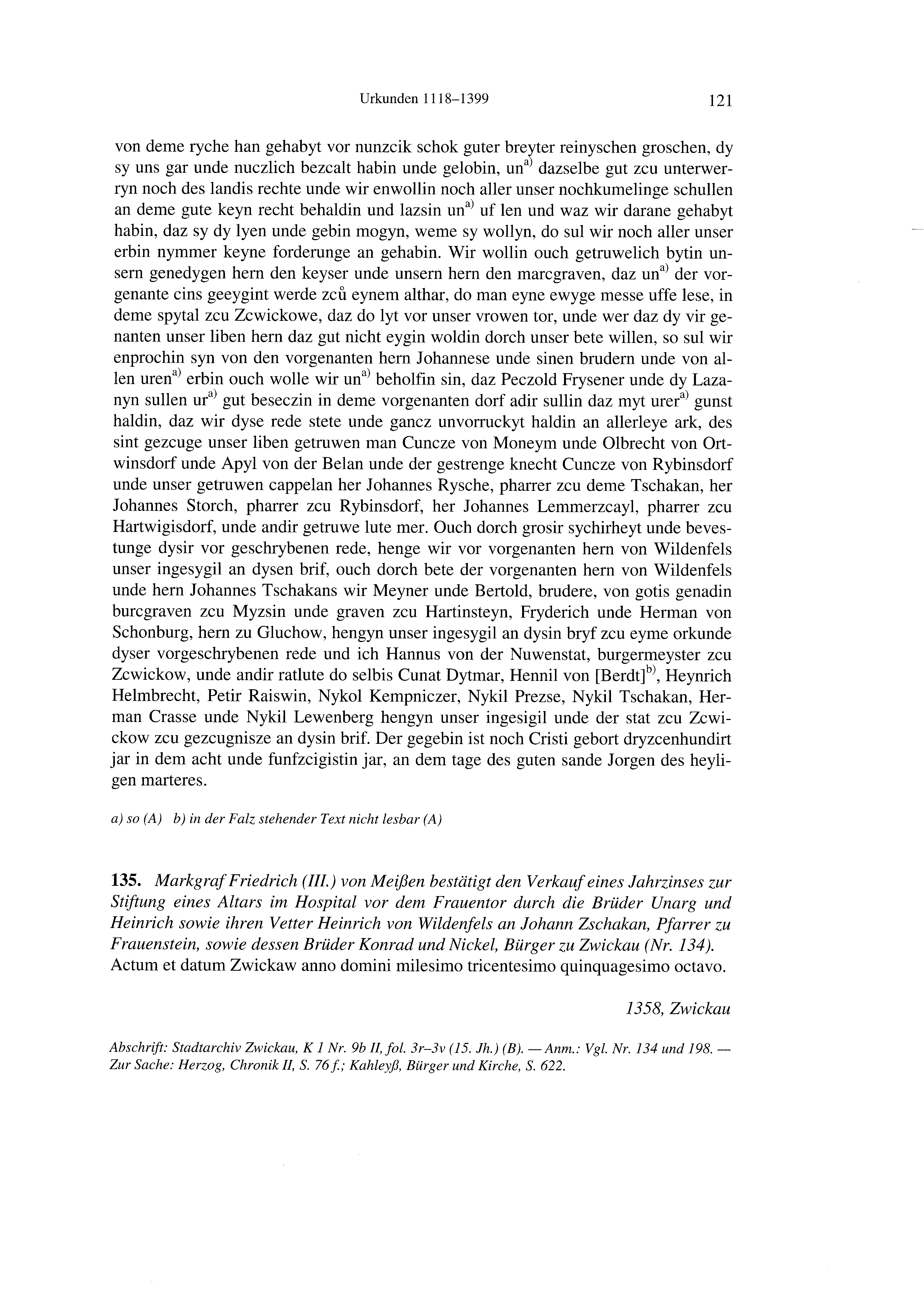 Historische Urkunde Seite 121 aus Band cds2_21