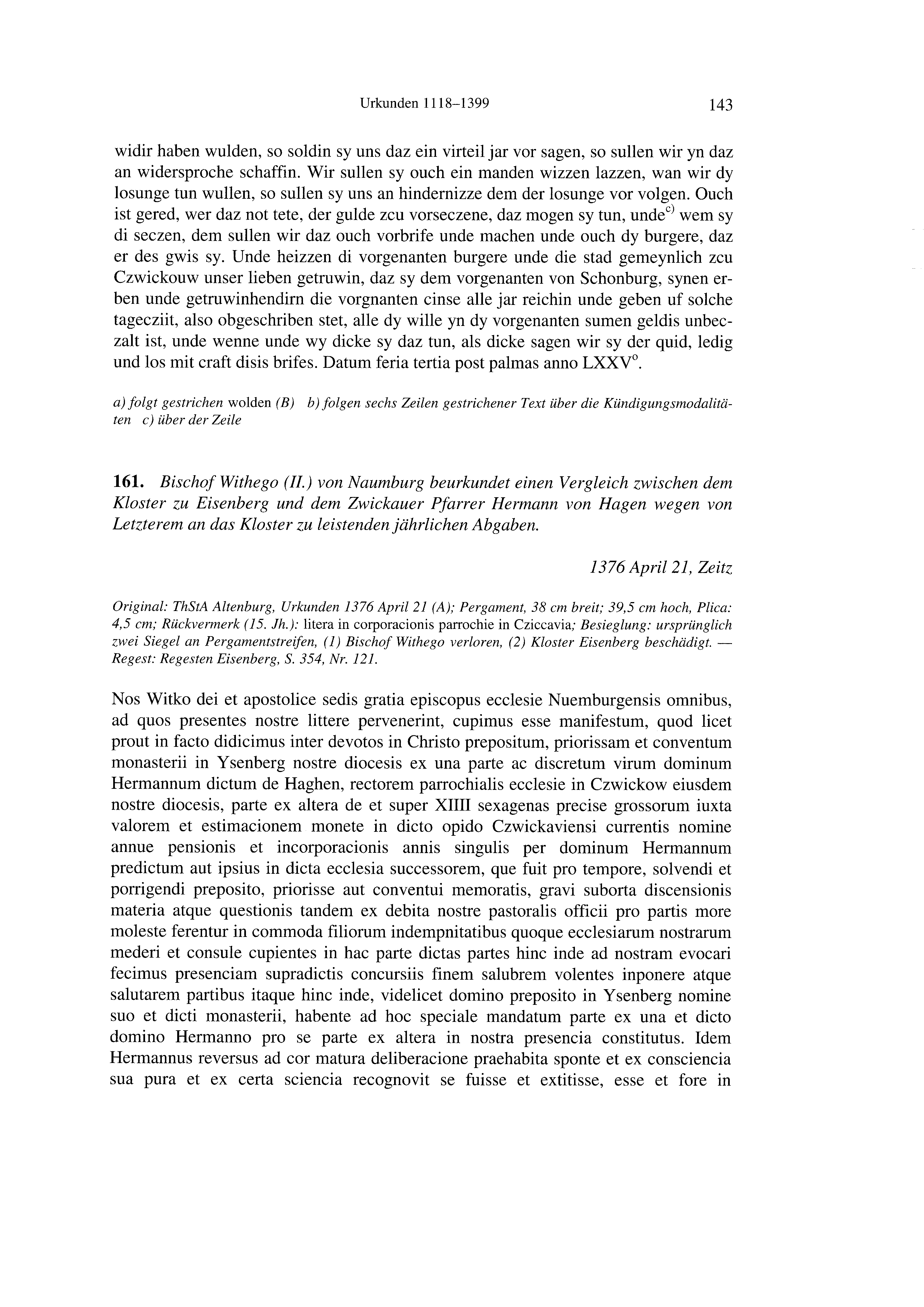 Historische Urkunde Seite 143 aus Band cds2_21