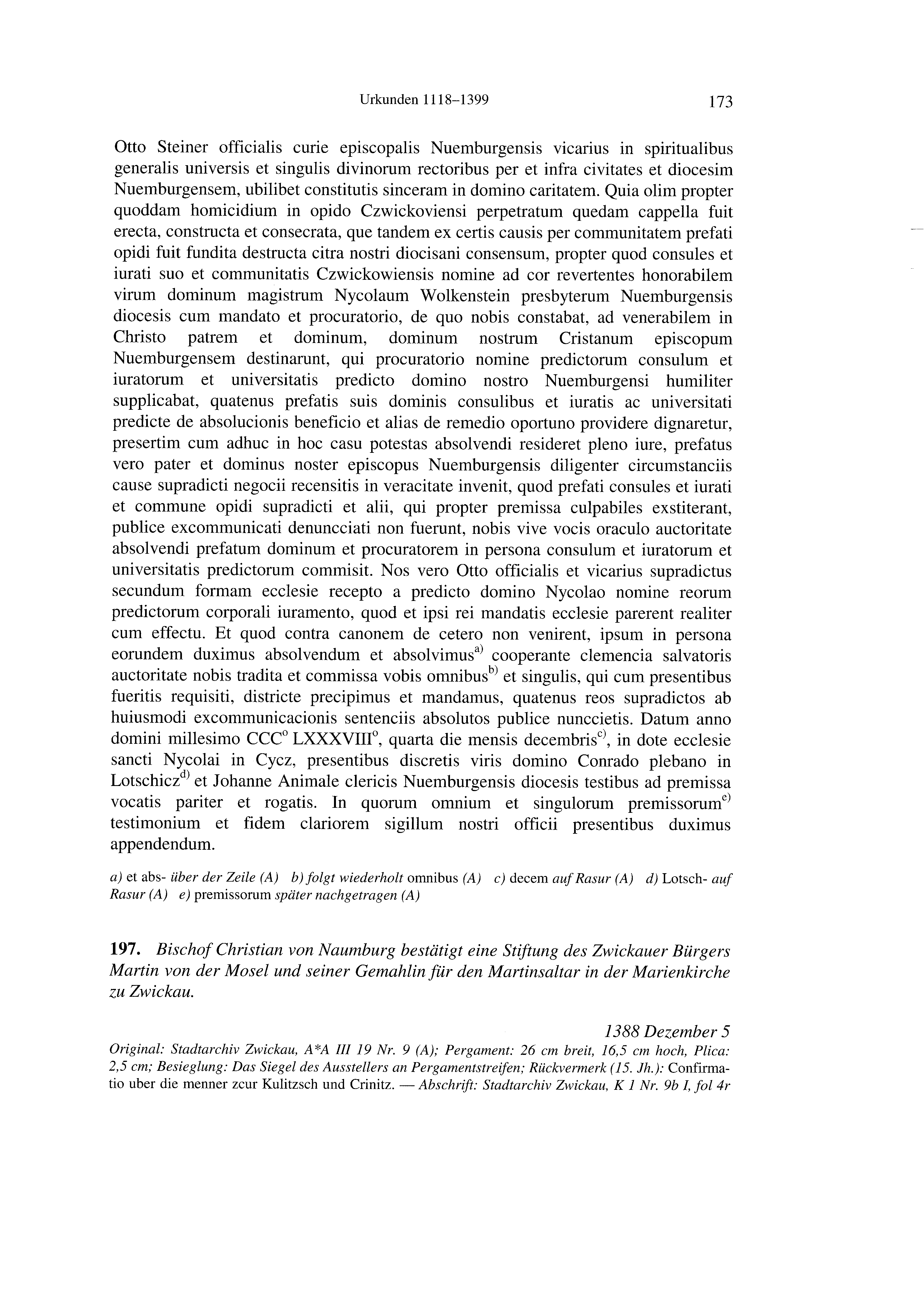 Historische Urkunde Seite 173 aus Band cds2_21