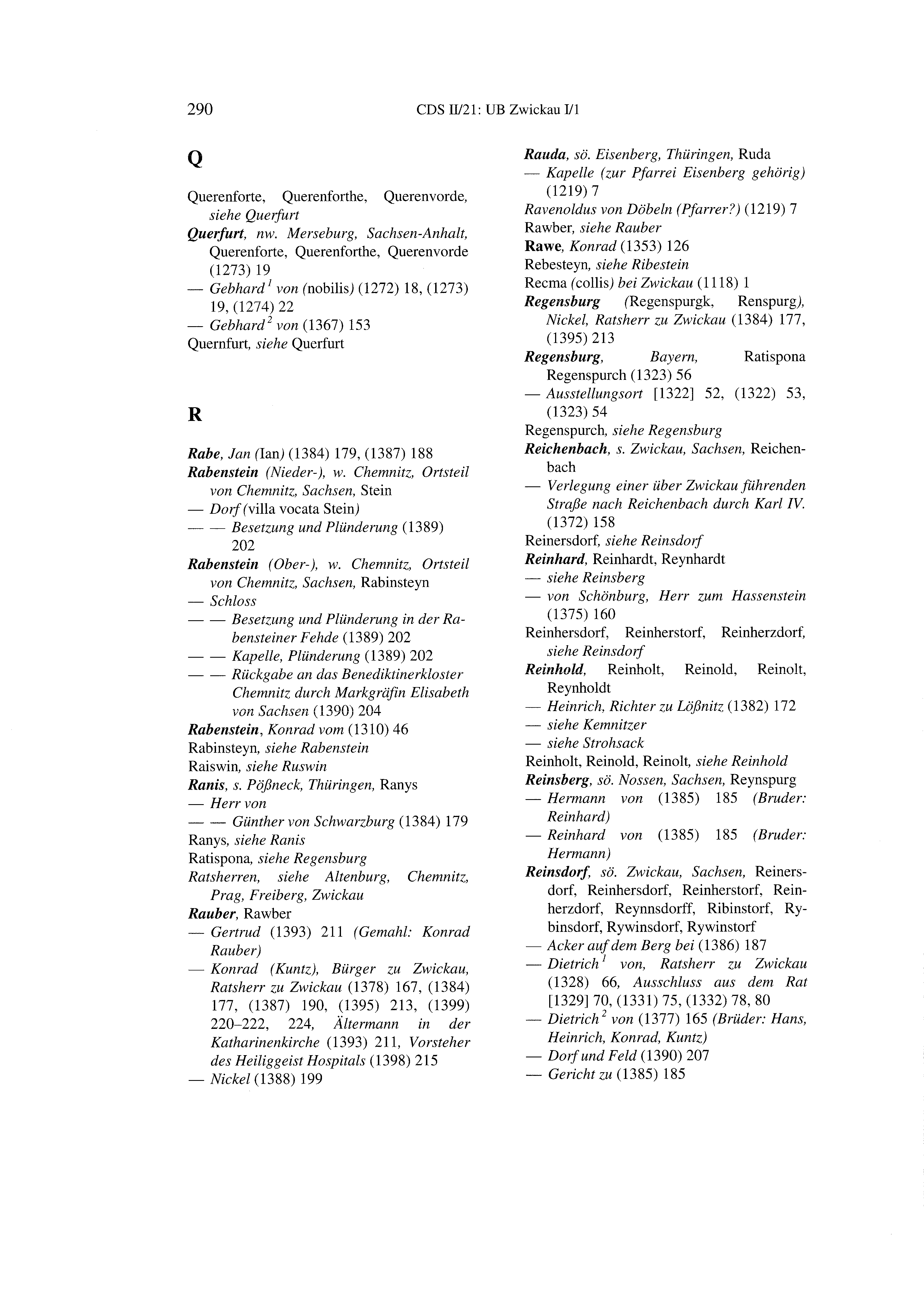 Historische Urkunde Seite 290 aus Band cds2_21