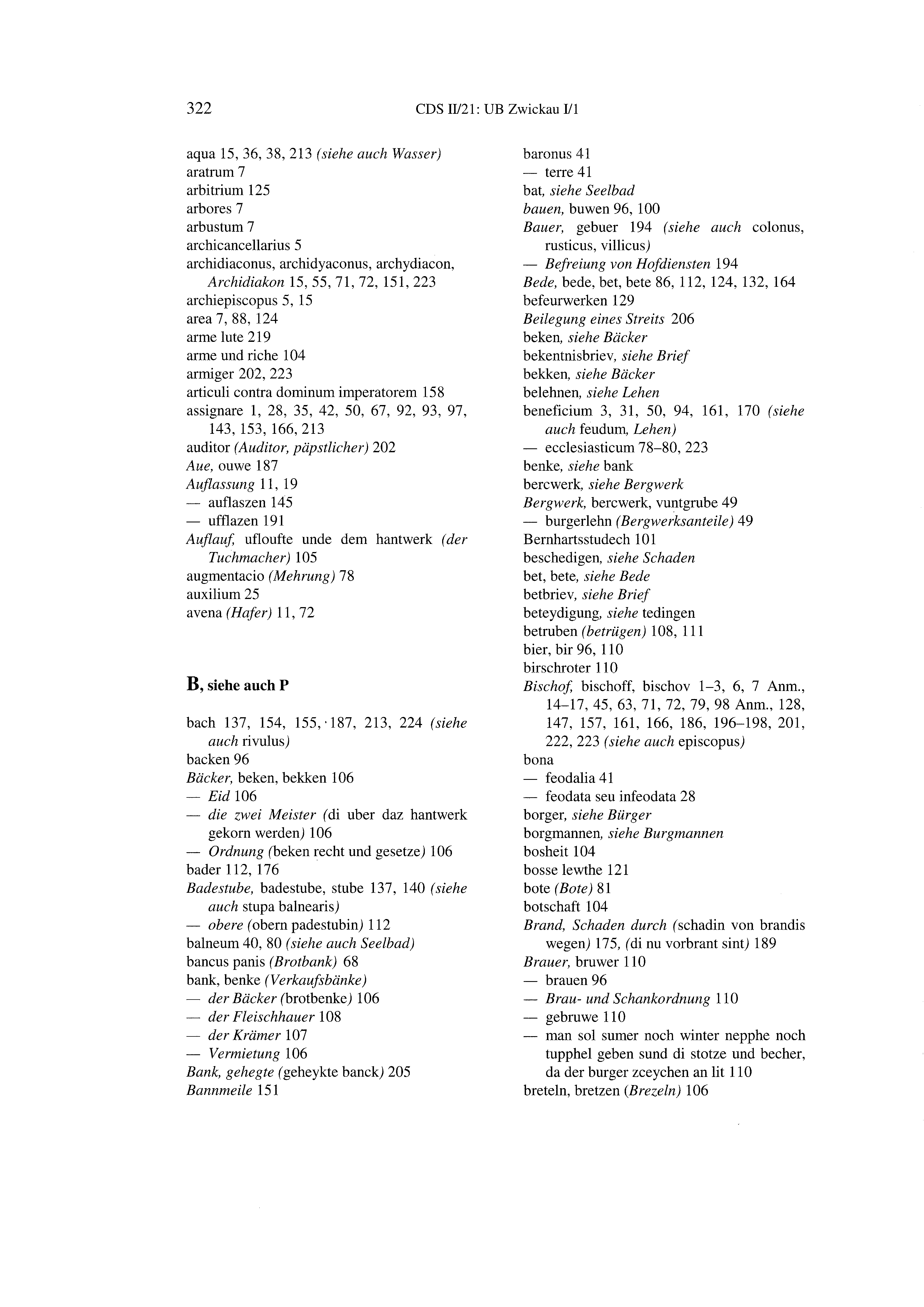 Historische Urkunde Seite 322 aus Band cds2_21