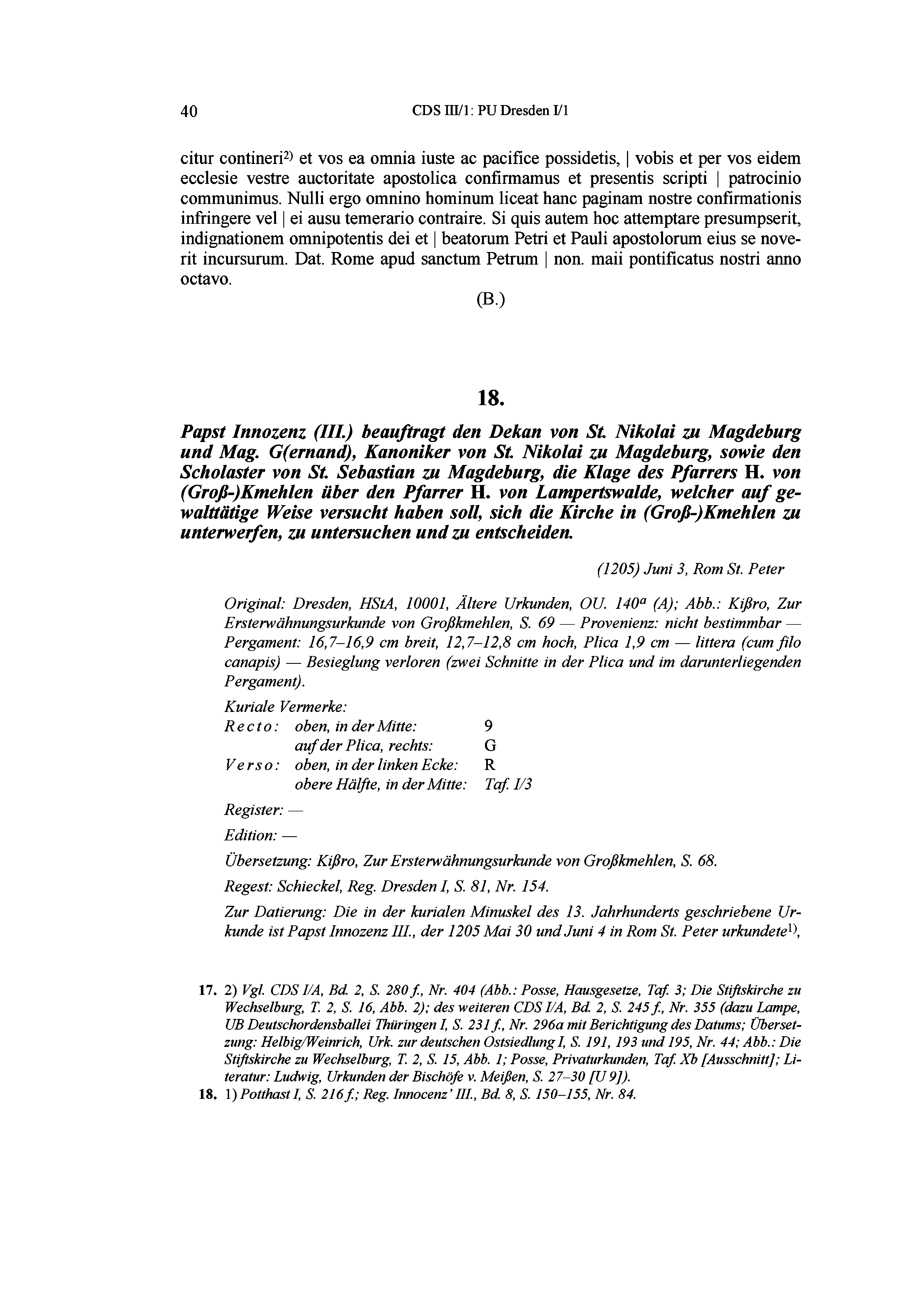 Historische Urkunde Seite 40 aus Band cds3_01