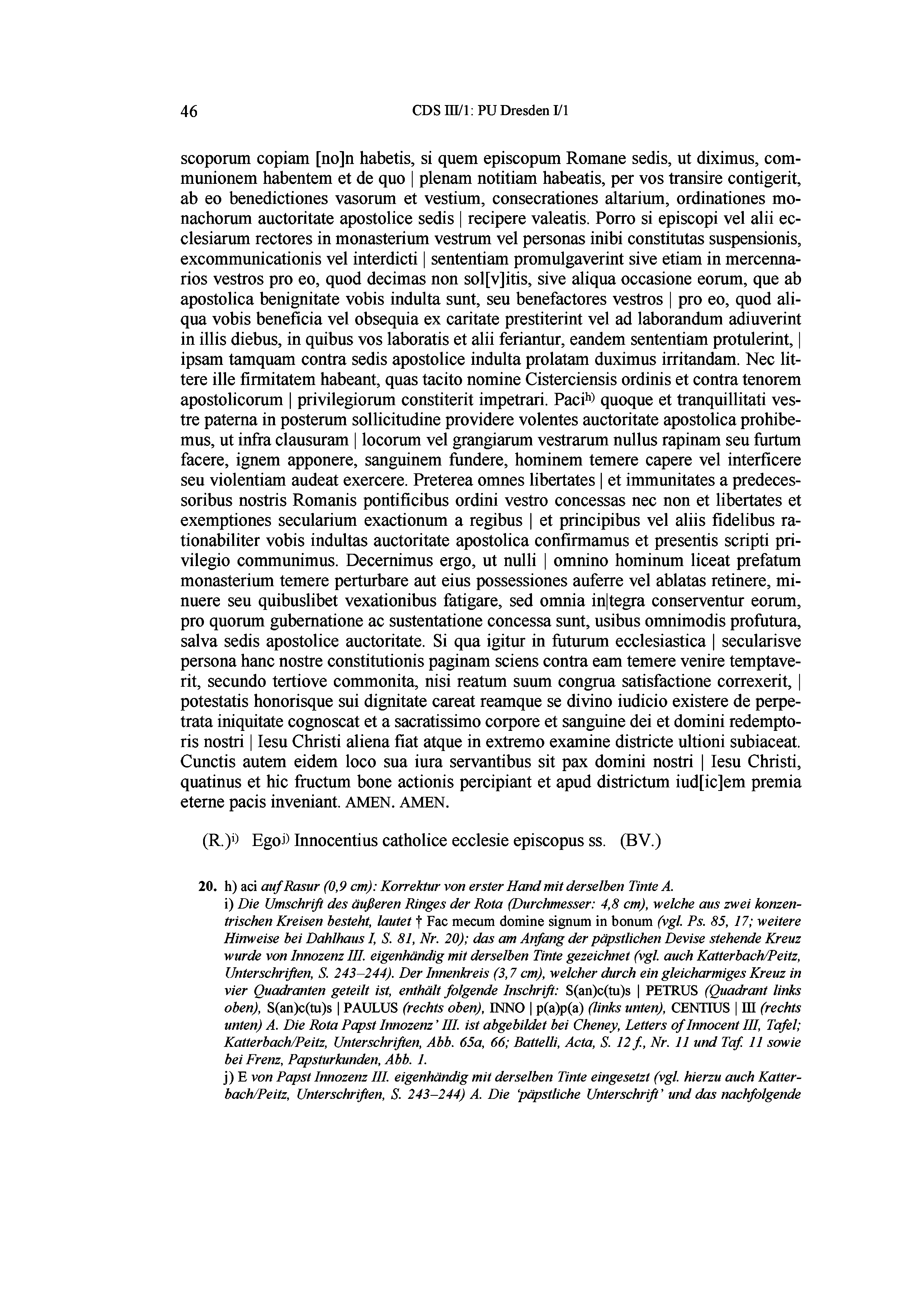 Historische Urkunde Seite 46 aus Band cds3_01
