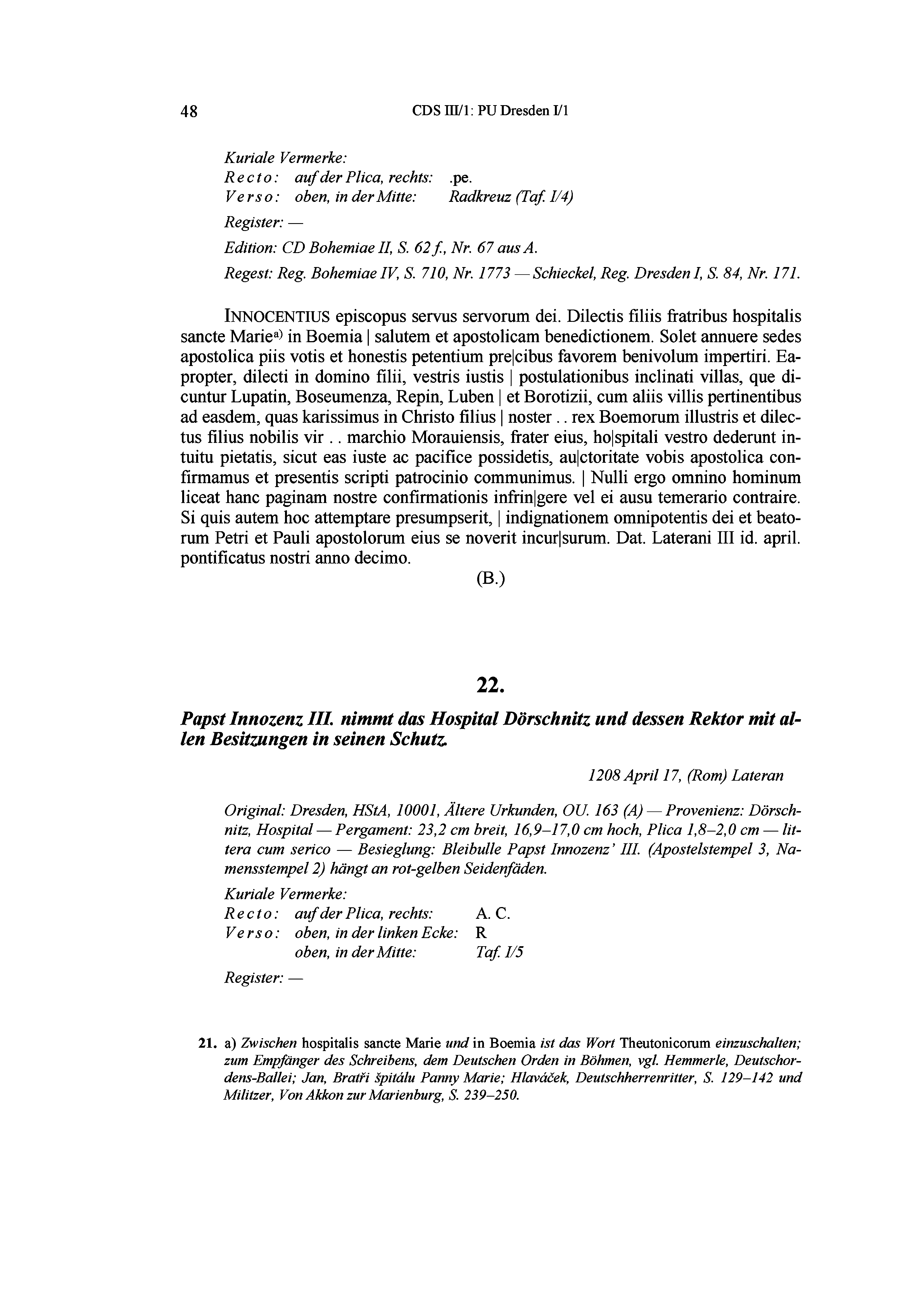 Historische Urkunde Seite 48 aus Band cds3_01