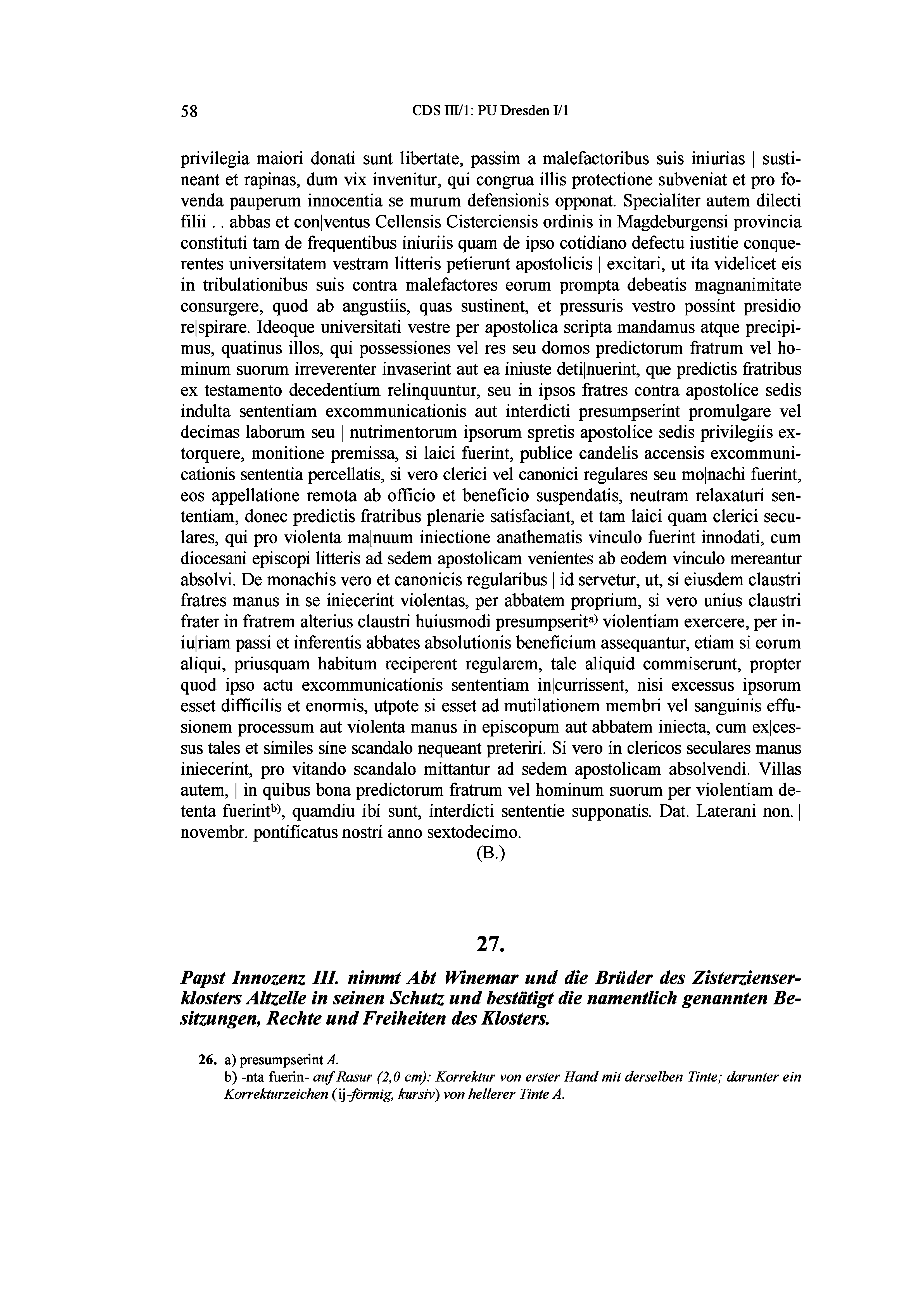Historische Urkunde Seite 58 aus Band cds3_01