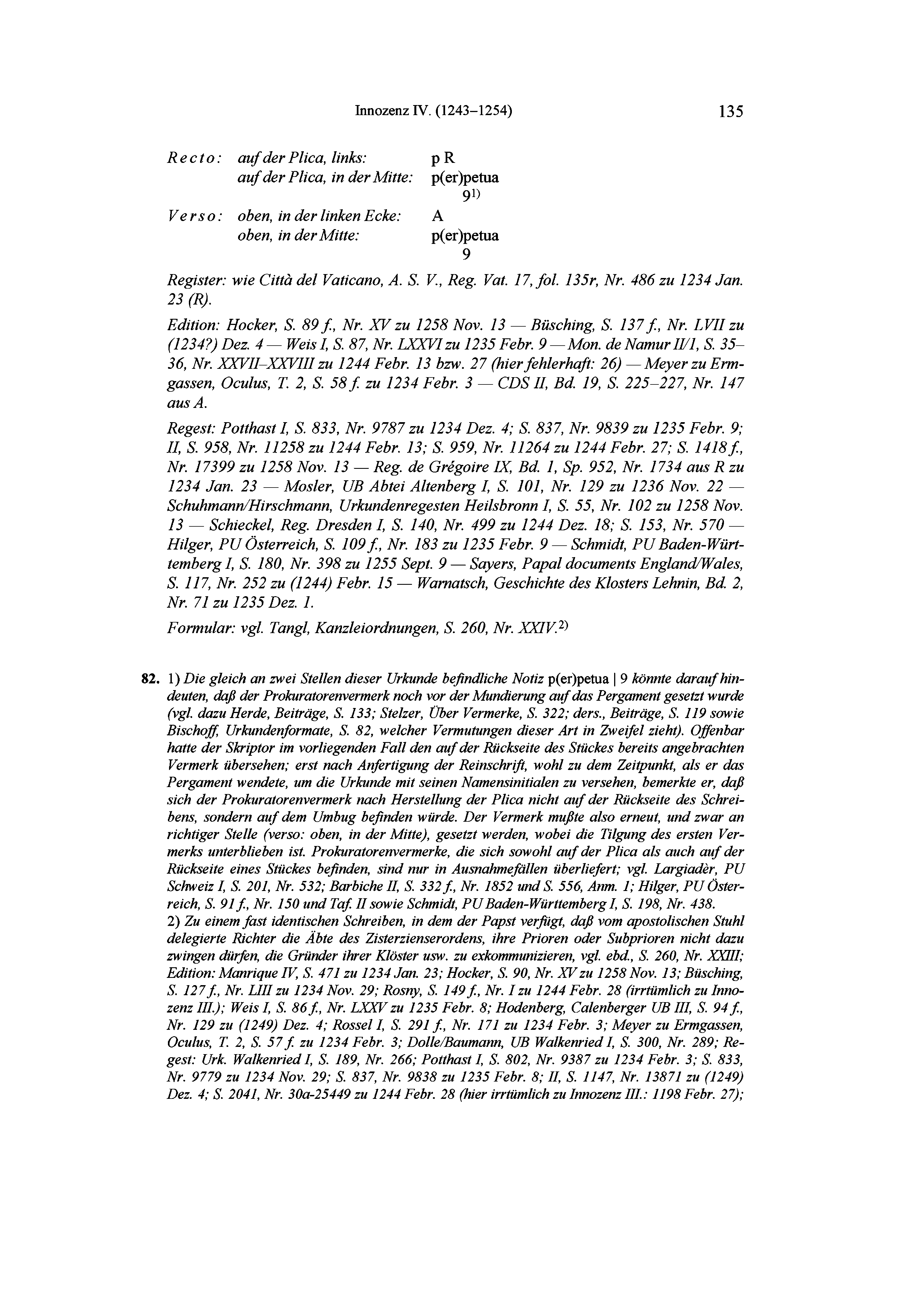 Historische Urkunde Seite 135 aus Band cds3_01