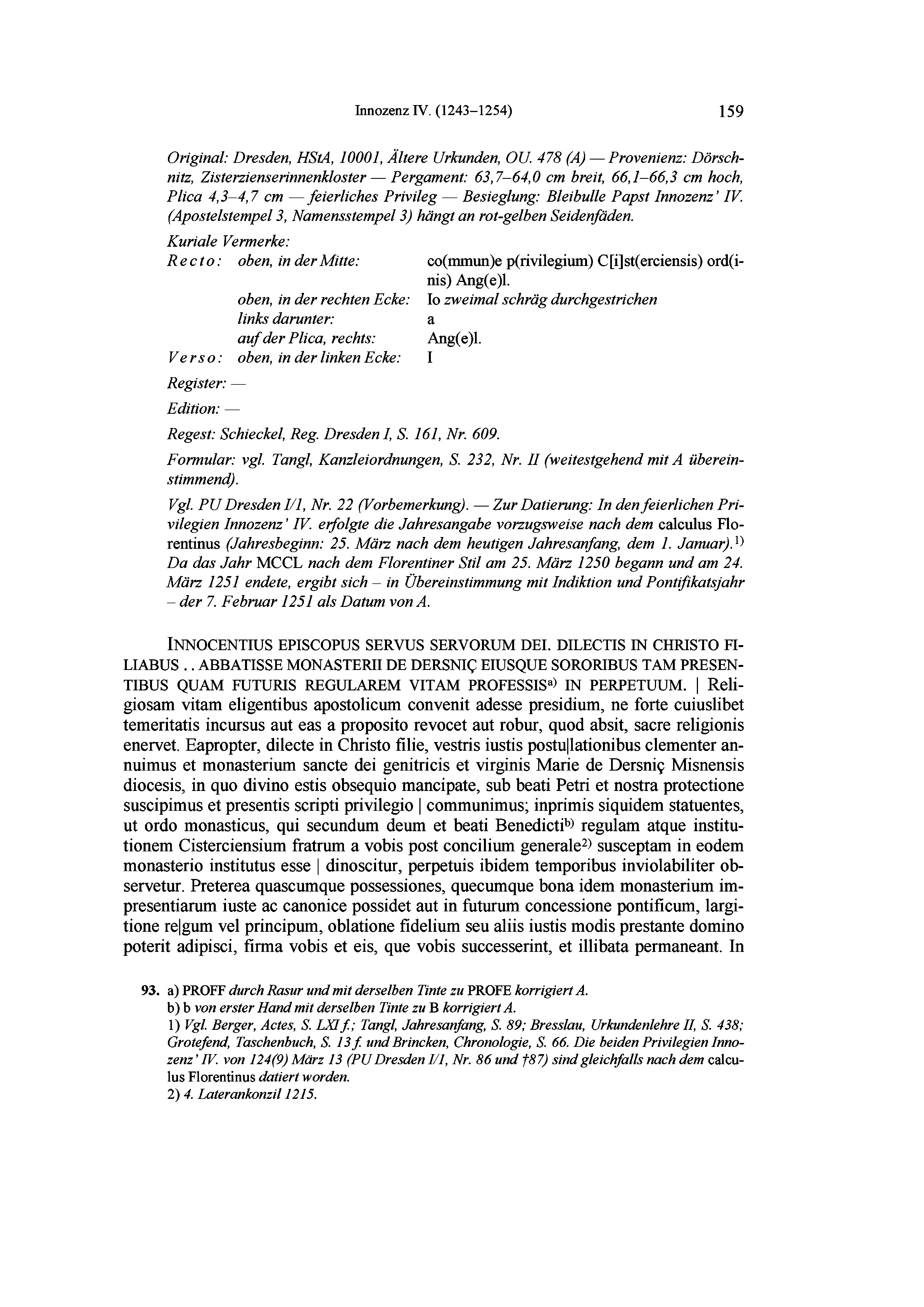 Historische Urkunde Seite 159 aus Band cds3_01