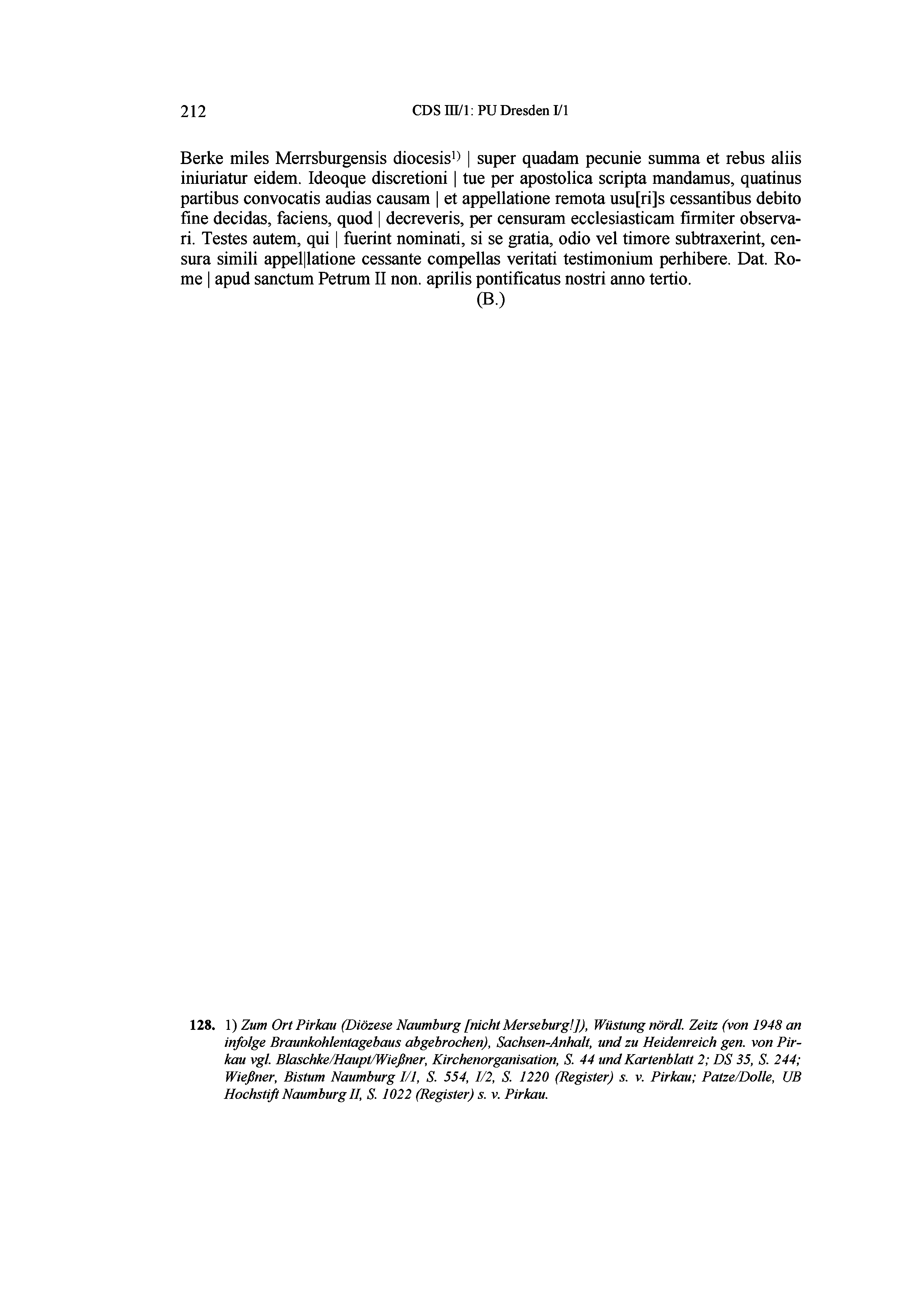 Historische Urkunde Seite 212 aus Band cds3_01